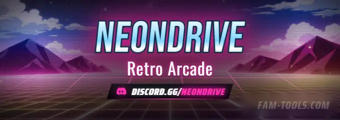 Arcade Grid Anime rendered as a discord profile banner at 680 by 240 pixels
