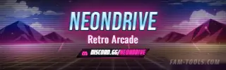 Arcade Grid Anime rendered as a twitch panel at 320 by 100 pixels