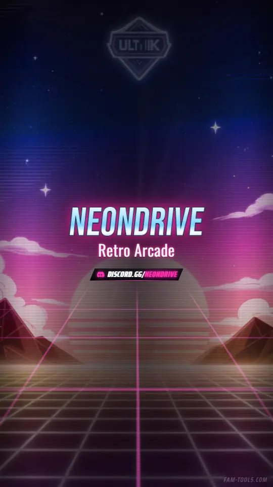 Arcade Grid Anime rendered as a story / reel at 1080 by 1920 pixels