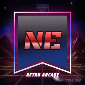 Arcade Grid Grunge rendered as a discord profile picture at 300 by 300 pixels