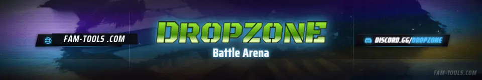 Battle Drop Grunge laid out as a connecting banner