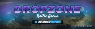 Battle Drop Painted rendered as a twitch panel at 320 by 100 pixels
