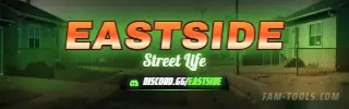 Block Party Painted rendered as a twitch panel at 320 by 100 pixels