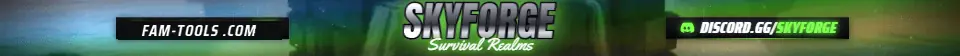 Blocky Isles Photoreal rendered as a fivem info banner at 1865 by 108 pixels