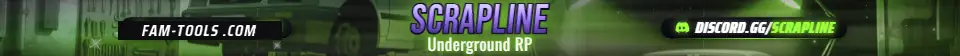 Chop Shop Anime rendered as a fivem info banner at 1865 by 108 pixels