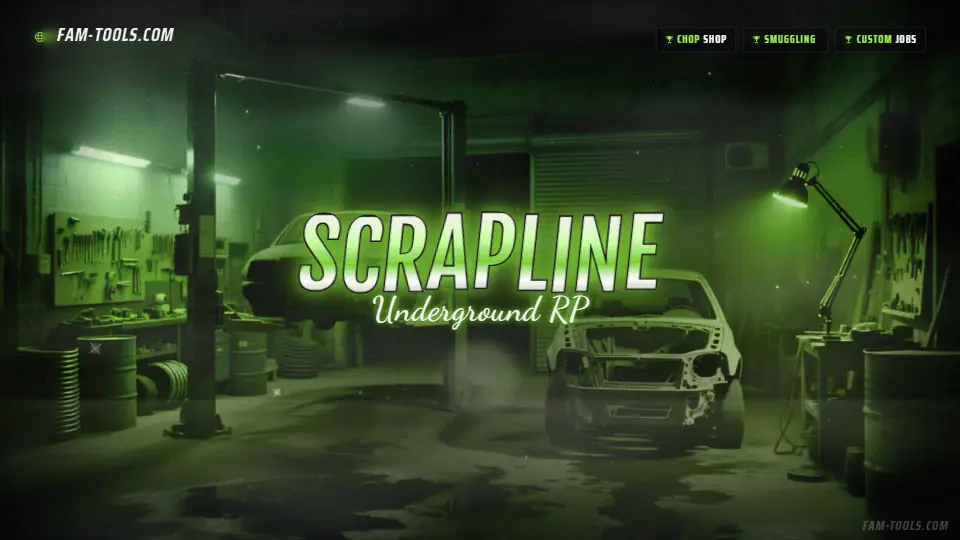 Chop Shop Photoreal rendered as a fivem loading screen at 1920 by 1080 pixels