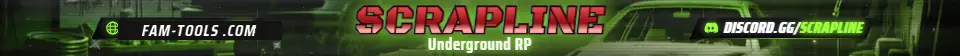 Chop Shop Grunge rendered as a fivem info banner at 1865 by 108 pixels