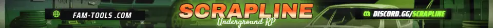 Chop Shop Painted rendered as a fivem info banner at 1865 by 108 pixels