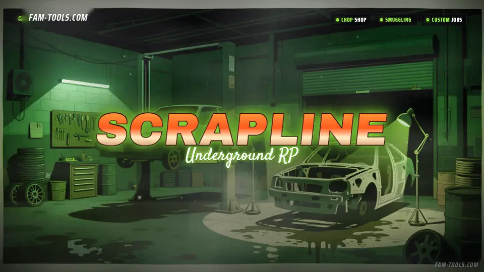 Chop Shop Painted rendered as a fivem loading screen at 1920 by 1080 pixels