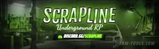Chop Shop Photoreal rendered as a twitch panel at 320 by 100 pixels