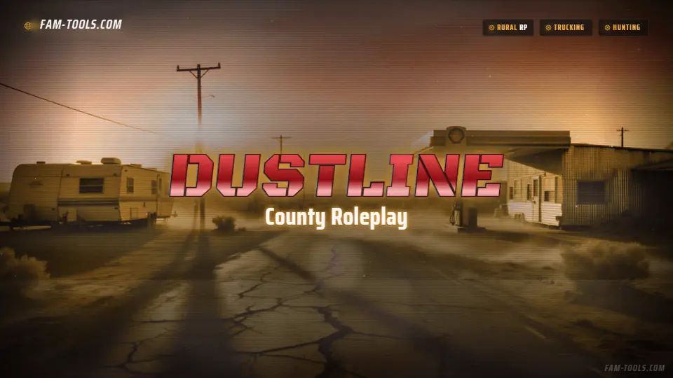Desert Trailer Grunge rendered as a fivem loading screen at 1920 by 1080 pixels