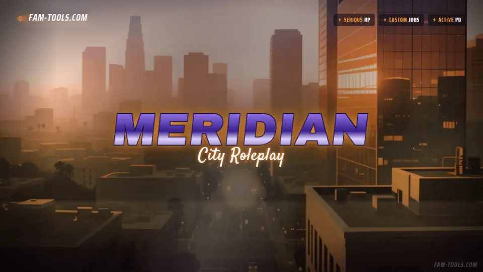 Downtown Dusk Painted rendered as a fivem loading screen at 1920 by 1080 pixels