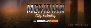 Downtown Dusk Photoreal rendered as a twitch panel at 320 by 100 pixels