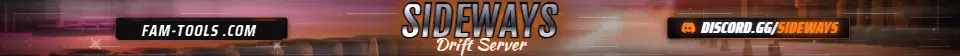 Drift Night Photoreal rendered as a fivem info banner at 1865 by 108 pixels