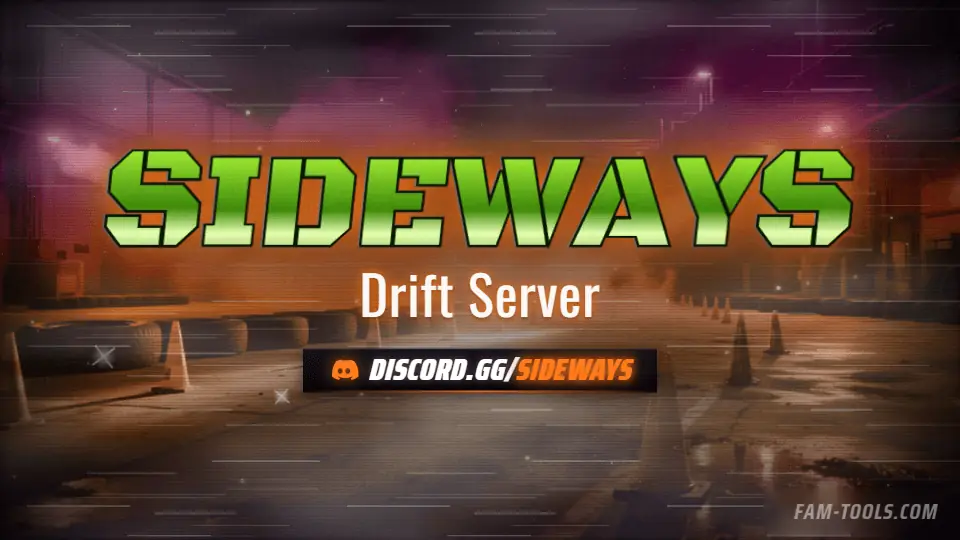 Drift Night Grunge rendered as a discord server banner at 960 by 540 pixels