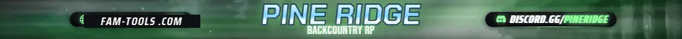 Foggy Forest Road Anime rendered as a fivem info banner at 1865 by 108 pixels