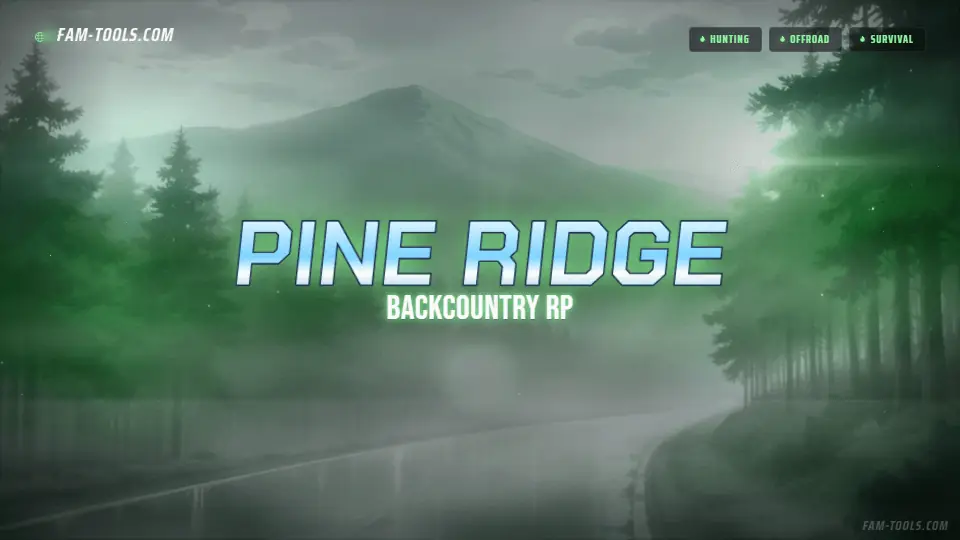 Foggy Forest Road Anime rendered as a fivem loading screen at 1920 by 1080 pixels