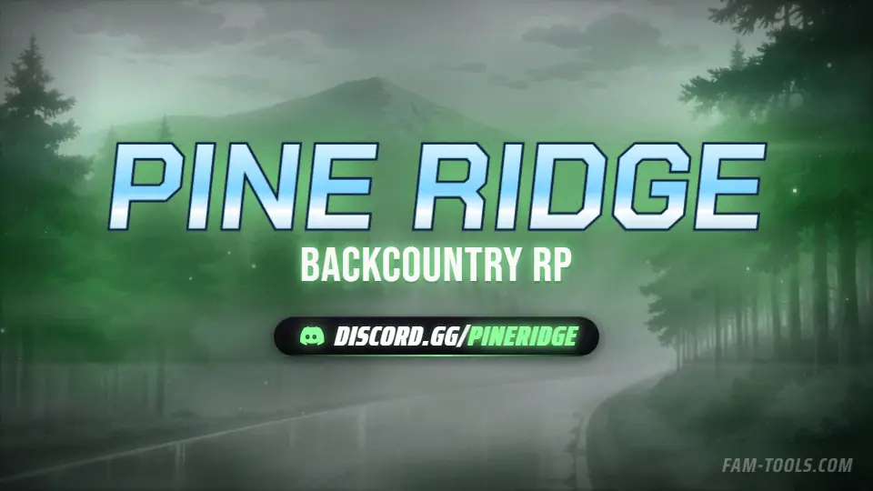 Foggy Forest Road Anime rendered as a twitch offline screen at 1920 by 1080 pixels