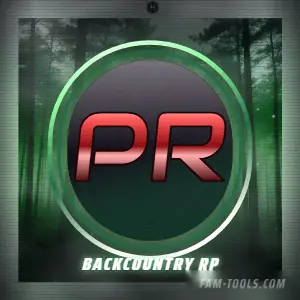 Foggy Forest Road Grunge rendered as a discord profile picture at 300 by 300 pixels