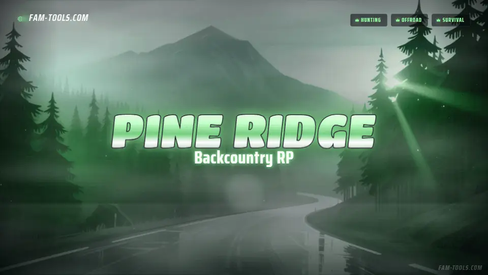 Foggy Forest Road Painted rendered as a fivem loading screen at 1920 by 1080 pixels