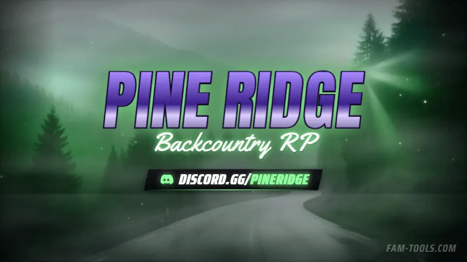 Foggy Forest Road Photoreal rendered as a twitch offline screen at 1920 by 1080 pixels