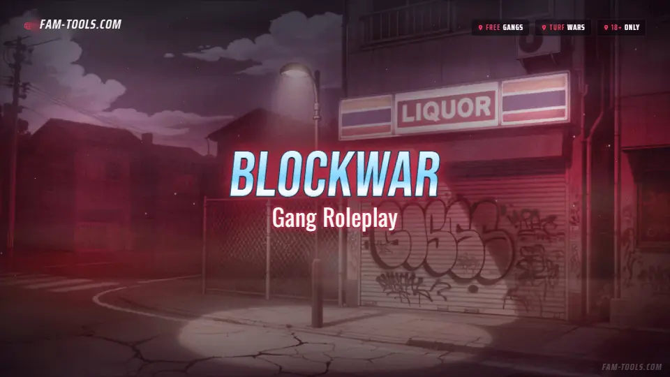 Gang Corner Anime rendered as a fivem loading screen at 1920 by 1080 pixels