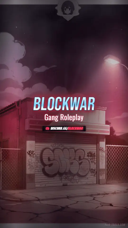 Gang Corner Anime rendered as a story / reel at 1080 by 1920 pixels