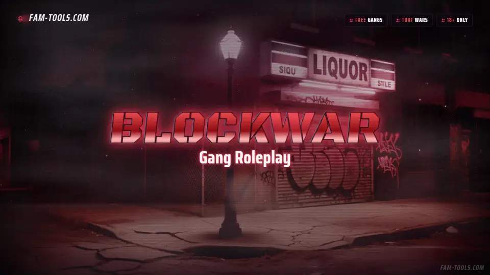 Gang Corner Grunge rendered as a fivem loading screen at 1920 by 1080 pixels