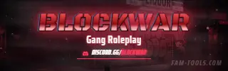 Gang Corner Grunge rendered as a twitch panel at 320 by 100 pixels