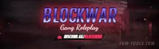 Gang Corner Photoreal rendered as a twitch panel at 320 by 100 pixels