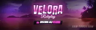 Neon Shore Photoreal rendered as a twitch panel at 320 by 100 pixels