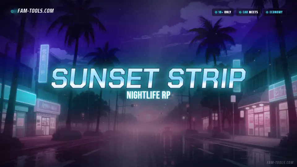 Palm Boulevard Anime rendered as a fivem loading screen at 1920 by 1080 pixels