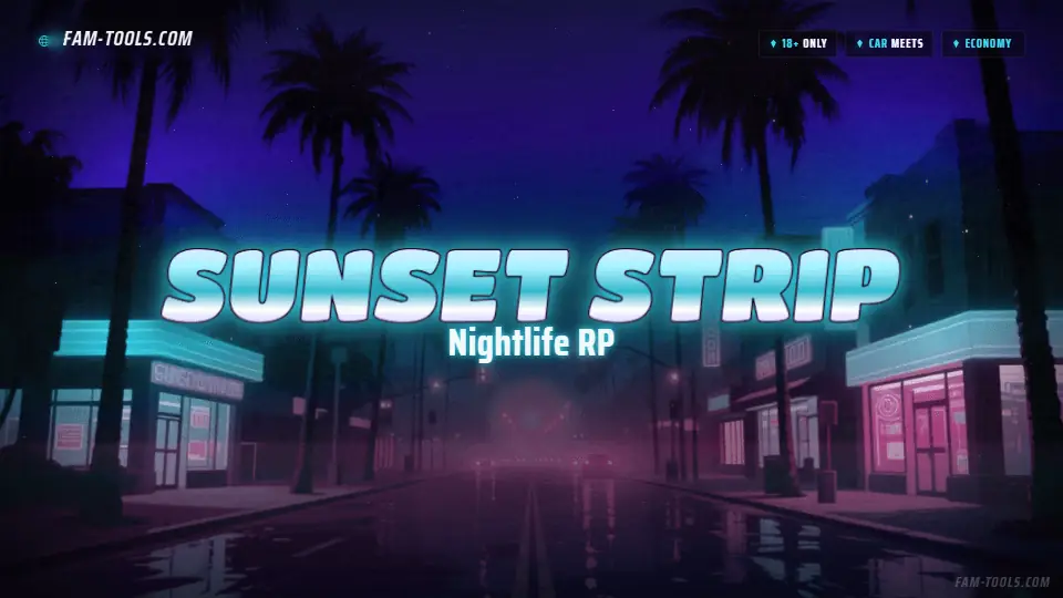 Palm Boulevard Painted rendered as a fivem loading screen at 1920 by 1080 pixels