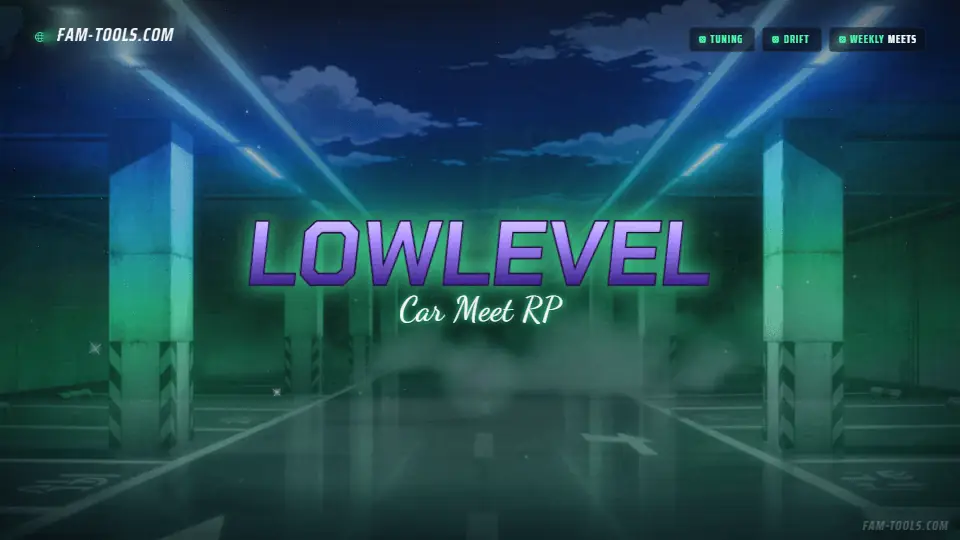Parking Meet Anime rendered as a fivem loading screen at 1920 by 1080 pixels