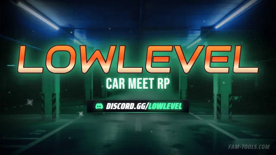 Parking Meet Grunge rendered as a discord server banner at 960 by 540 pixels