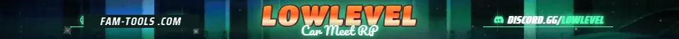 Parking Meet Painted rendered as a fivem info banner at 1865 by 108 pixels