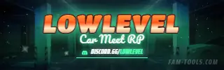 Parking Meet Painted rendered as a twitch panel at 320 by 100 pixels