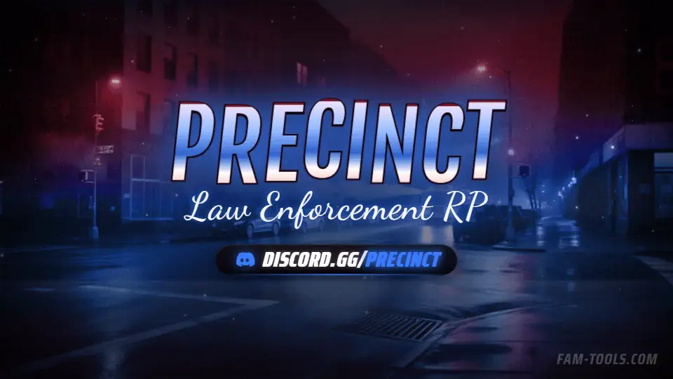 Patrol Night Photoreal rendered as a discord server banner at 960 by 540 pixels