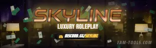 Penthouse Grunge rendered as a twitch panel at 320 by 100 pixels