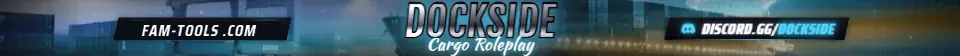 Port Cranes Photoreal rendered as a fivem info banner at 1865 by 108 pixels
