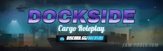 Port Cranes Painted rendered as a twitch panel at 320 by 100 pixels