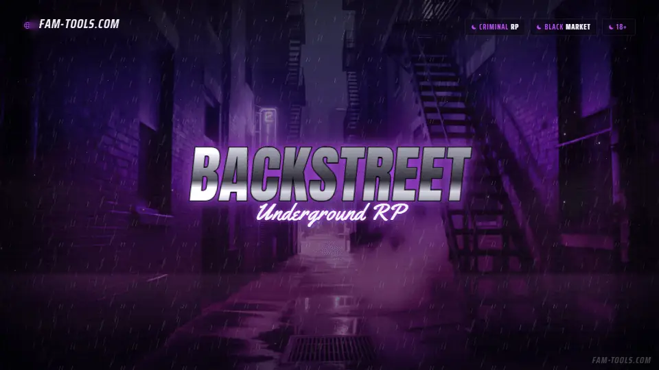 Rain Alley Photoreal rendered as a fivem loading screen at 1920 by 1080 pixels