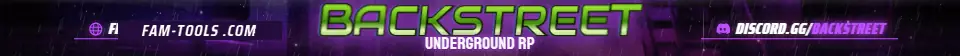 Rain Alley Grunge rendered as a fivem info banner at 1865 by 108 pixels