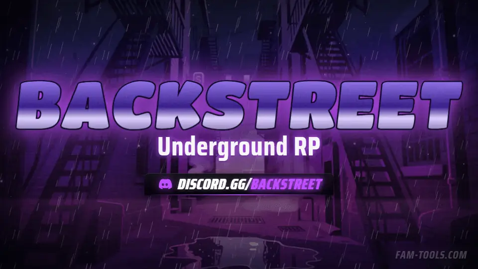 Rain Alley Painted rendered as a discord server banner at 960 by 540 pixels