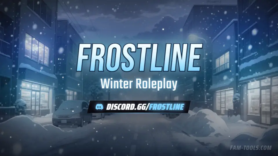 Snow City Anime rendered as a discord server banner at 960 by 540 pixels