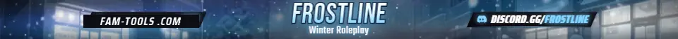 Snow City Anime rendered as a fivem info banner at 1865 by 108 pixels