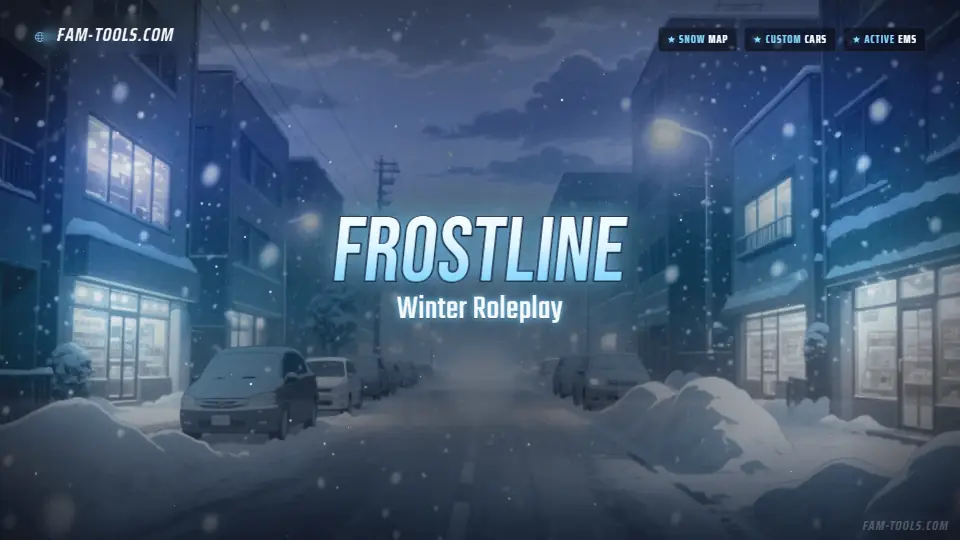 Snow City Anime rendered as a fivem loading screen at 1920 by 1080 pixels