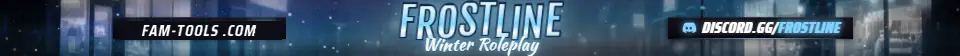 Snow City Photoreal rendered as a fivem info banner at 1865 by 108 pixels