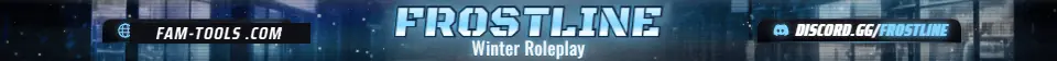 Snow City Grunge rendered as a fivem info banner at 1865 by 108 pixels