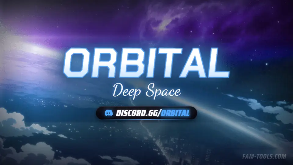 Space Orbit Anime rendered as a discord server banner at 960 by 540 pixels